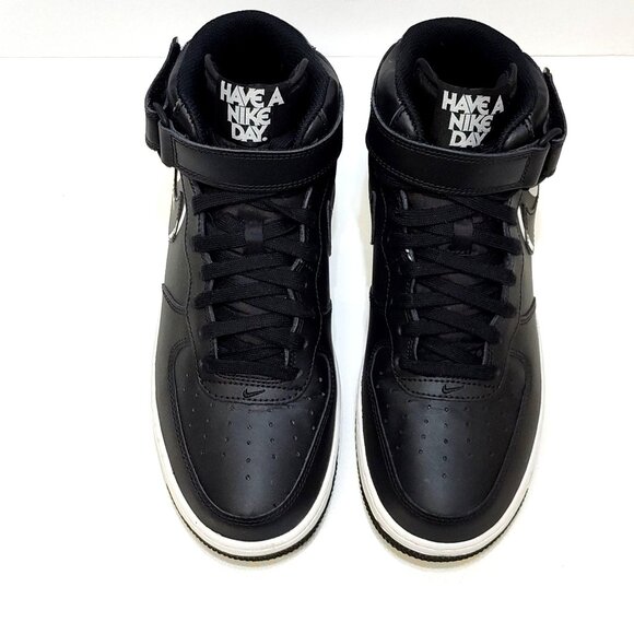 Nike Air Force 1 Mid Have A Nike Day Shoes Leather Uppers Padded Collar Mens 8.5 - Picture 4 of 13